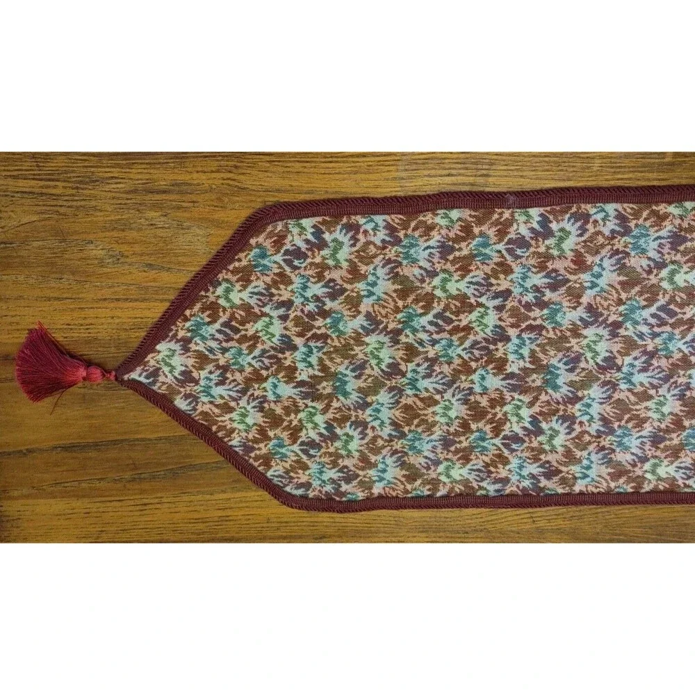 Red Green Table Runner FALL-WINTER-SPRING Reversible 56x12.5